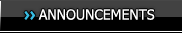 ANNOUNCEMENTS